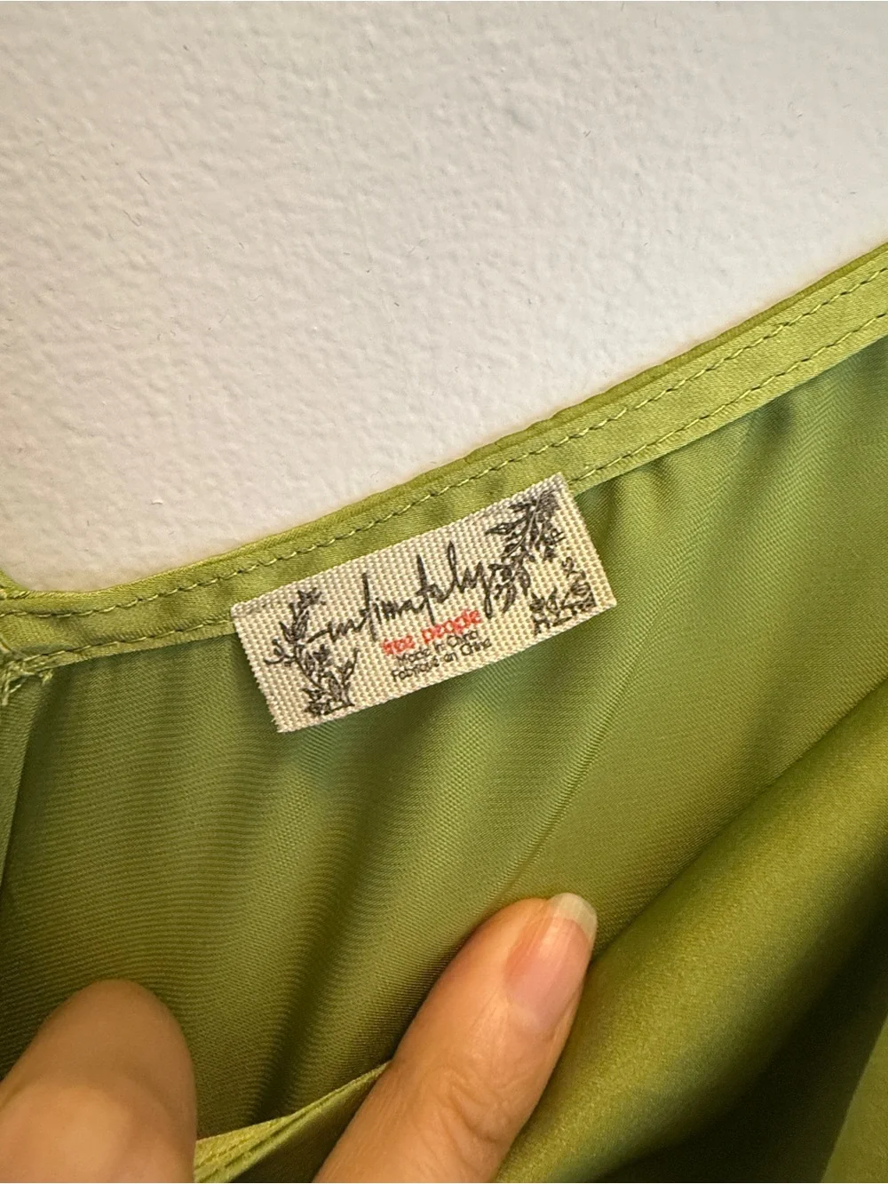 Free People Green Slip Dress
